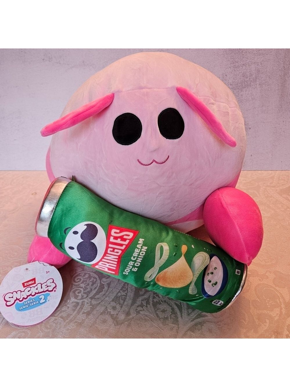 ZURU Snackles 14" Lily the Shrimp with Pringles – Plush Collectible Toy, NWT